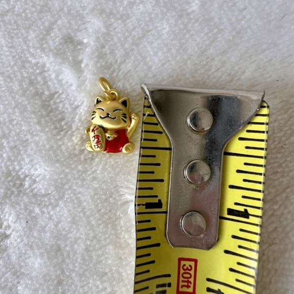 Japanese‎ MANEKI NEKO Charm Pendant Cute Lucky Cat Beckoning Kitty NEW - Picture 4 of 5